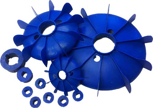 Hub with 1/2" Bore for Plastic Motor Fan BF30 or BF40, blue, EACH