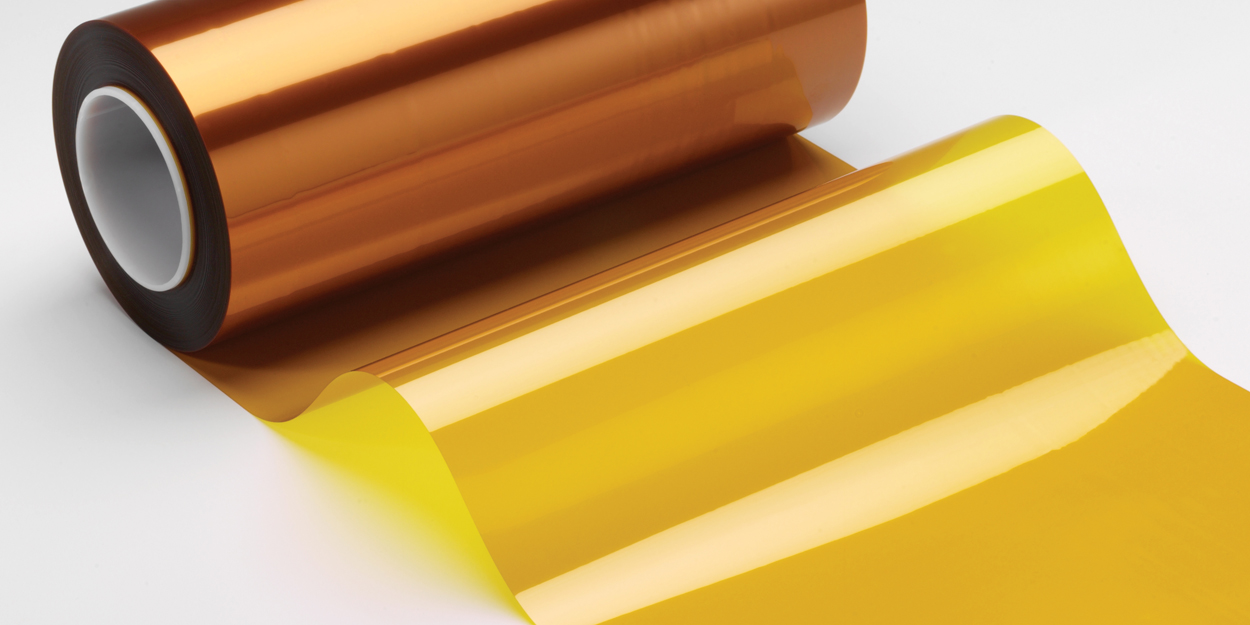 2 Mil (.002" thick) General-Purpose Polyimide Film HN 180°C, amber, 24" wide x 40 FT roll