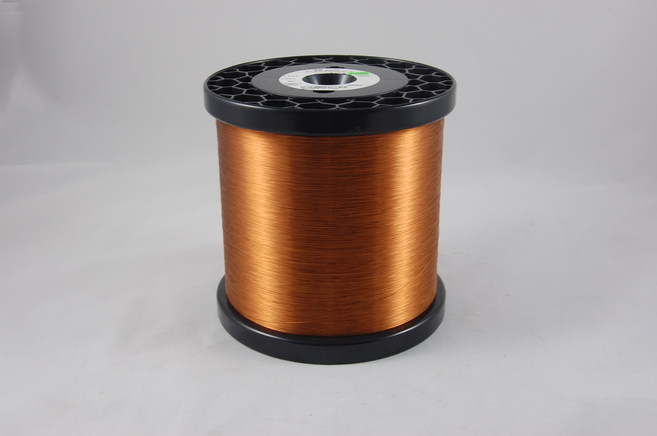 #42 Heavy Amidester 200 Round MW 74 Copper Magnet Wire 200°C, copper,  14 LB 6" x 6" spool (average wght.)