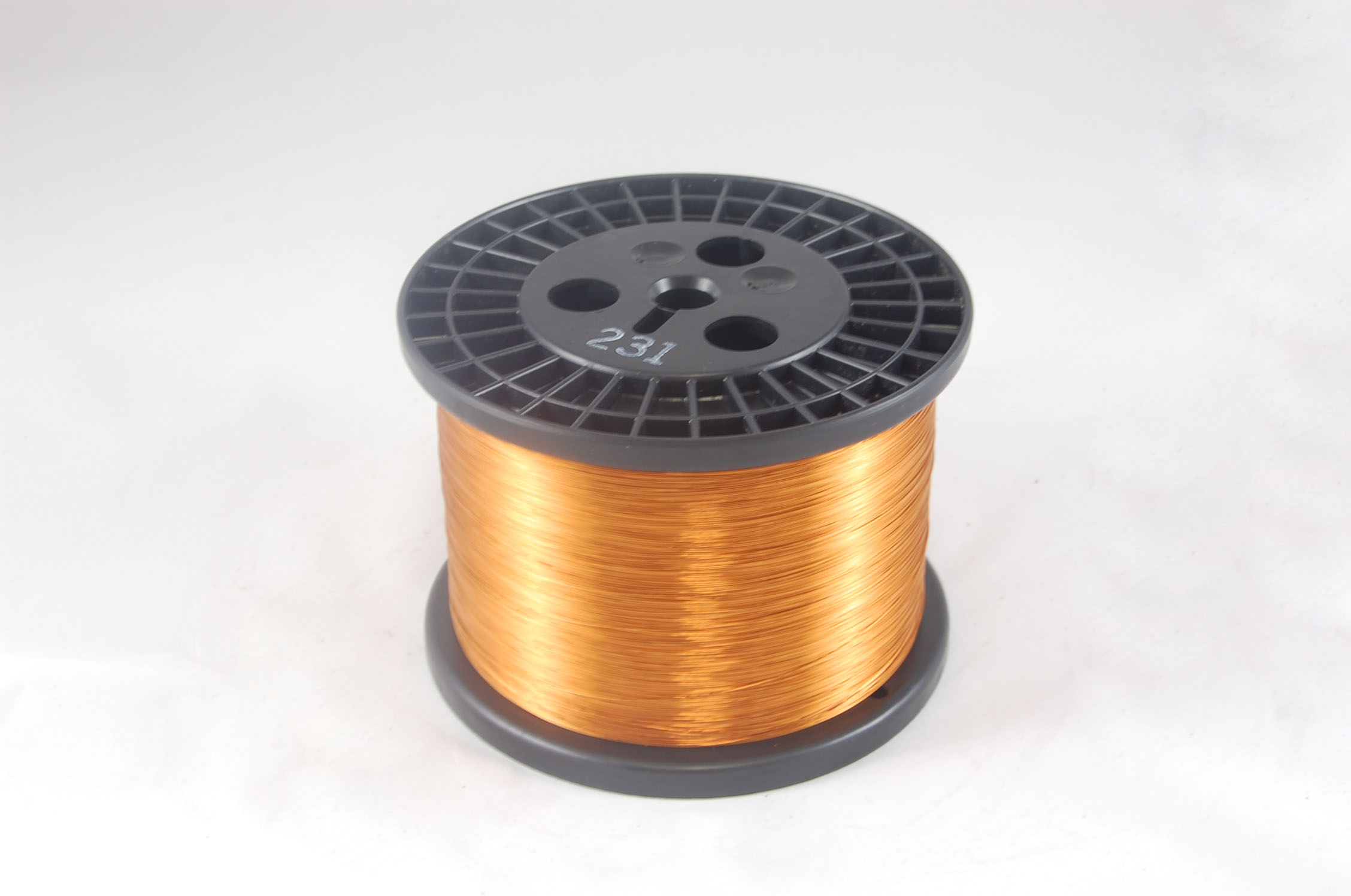 #15 Single GP/MR-200 Round MW 35 Copper Magnet Wire 200°C, copper, 10 LB 6" spool (average wght.)