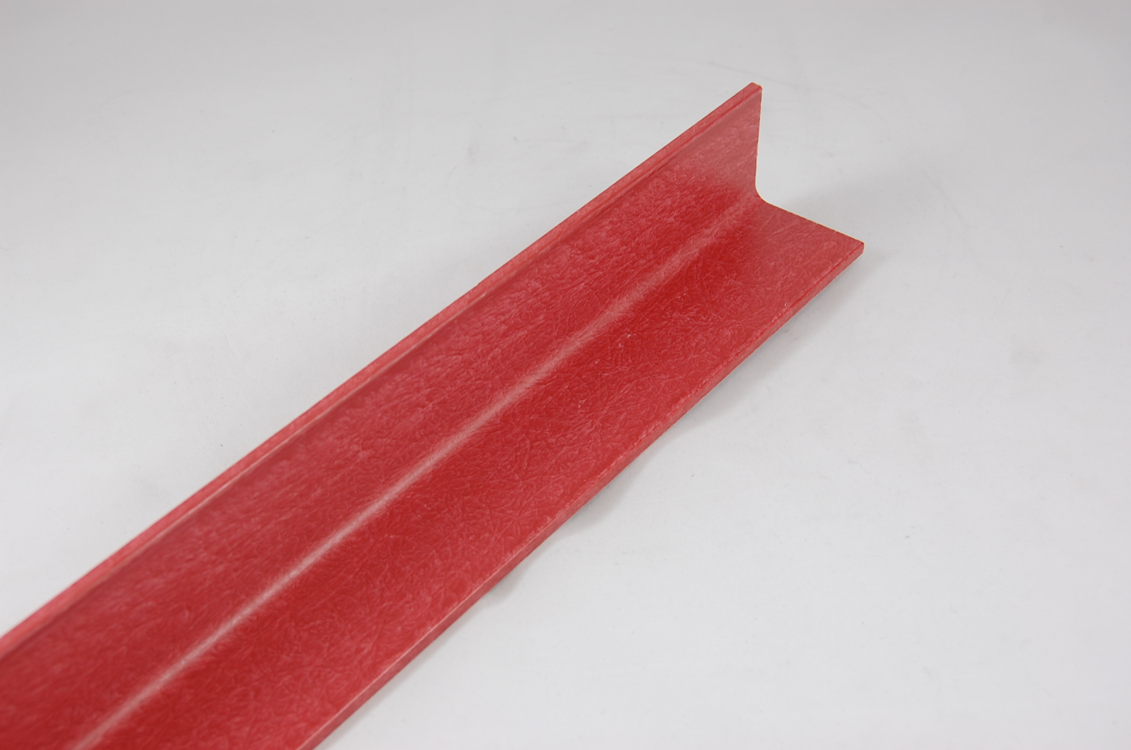 2-1/2"W x 1-1/4" Leg x 3/16" thick GLASROD® Grade 1130 Fiberglass-Reinforced Polyester Laminate Unequal  Leg Angle, red,  120"L angle