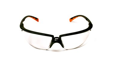 3M Privo Protective Eyewear, 12261-00000-20 Clear Anti-Fog Lens with Black Frame, 20 per CASE