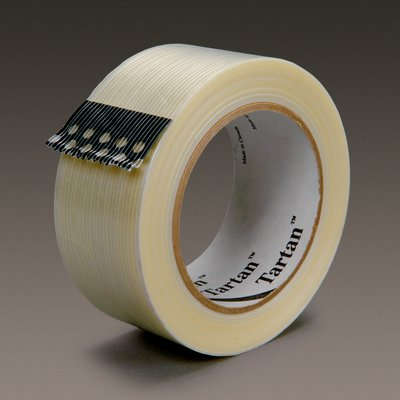 9 mm 3M 8932 Tartan General Purpose Filament Tape, clear, 9mm wide x 60 YD roll