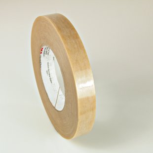 1" 3M 44 Composite Film Electrical Tape with Thermosetting Rubber Adhesive 130°C, translucent, 1" wide x  90 YD roll