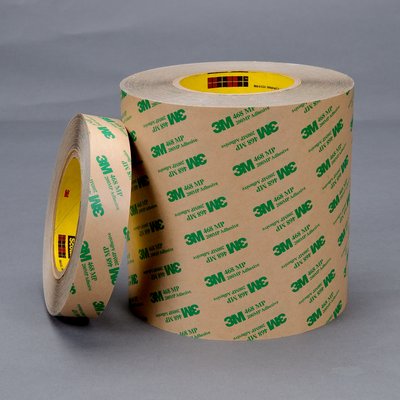 1/2" 3M 468MP Adhesive Transfer Tape with Acrylic Adhesive 200MP, brown, 1/2" wide x  60 YD roll