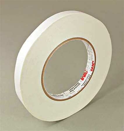 1" 3M 79 Glass Cloth Electrical Tape with Acrylic Adhesive 130°C, white, 1" wide x  60 YD roll