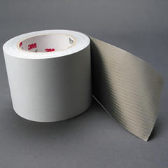 1" 3M CN-3190 Nickel on Copper-Plated Polyester Fabric Tape with Conductive Acrylic Adhesive, gray, 1" wide x  54.5 YD roll