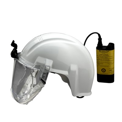 3M Airstream Headgear-Mounted Powered Air Purifying Respirator System, AS-600LBC, white, 1 per CASE