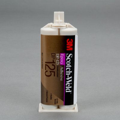 Scotch-Weld DP125 Epoxy Adhesive, gray, 1.7 fl OZ Duo-Pak x 12 per case