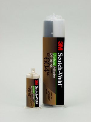 Scotch-Weld DP604NS Urethane Adhesive, black, 50 mL Duo-Pak x 12 per case