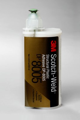 Scotch-Weld DP8005 Structural Plastic Adhesive, translucent, 250 mL Duo-Pak x 12 per case