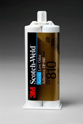 Scotch-Weld DP810 Low Odour Acrylic Adhesive, tan, 1.7 fl OZ Duo-Pak x 12 per case