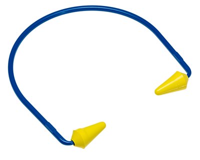 3M E-A-R Caboflex Model 600 Banded Hearing Protector, yellow/blue, 320-2001, 100 per CASE