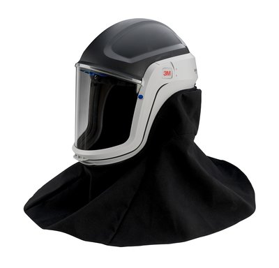 3M Versaflo Helmet Assembly with Premium Visor and Flame Resistant Shroud, gray, M-407, 1 per CASE