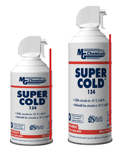 MG 403A Super Cold 134, clear, 400 GM aerosol SPRAY can