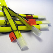 4A Heater Tape 110V/25Watts 155°C, yellow, 30" length tape
