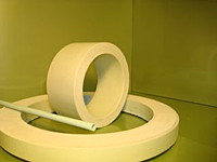 1.000" x 1.250" G-10/FR-4 Glass-Cloth Reinforced Epoxy Laminate Tube 130°C, yellow,  4 FT length tube