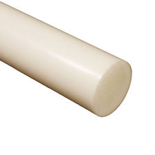 .250" (1/4" thick) G-7 Glass-Cloth Reinforced Silicone Laminate Rod 220°C, cream, 4 FT length rod