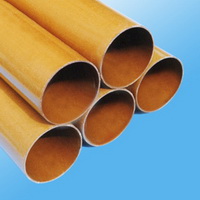 .875" x 1.250" CE Canvas Cotton-Cloth Reinforced Phenolic Laminate Tube 130°C, natural, 4 FT length tube