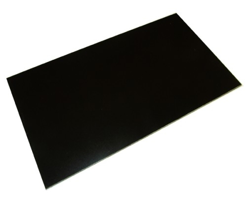 .312" (5/16" thick) Arboron High-Strength High Arc-Resistant Solid Phenolic Panel Board Laminate Sheet 130°C, black,  48"W x 96"L sheet