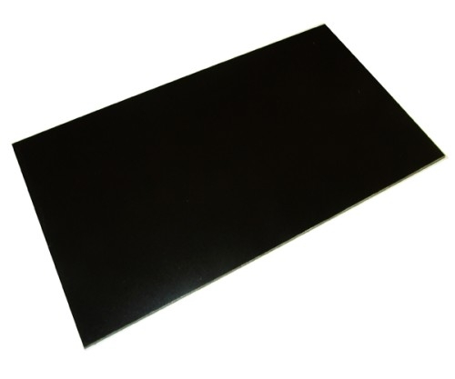 .125" (1/8" thick) Arboron High-Strength High Arc-Resistant Solid Phenolic Panel Board Laminate Sheet 130°C, black, 48"W x 96"L sheet