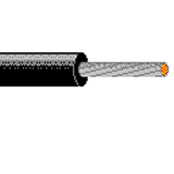 #22 35622 XL-Dur® STR XLPE Cross-Linked Polyethylene Hook-Up/Lead Wire  (600V) 130°C, black, 5000 FT spool