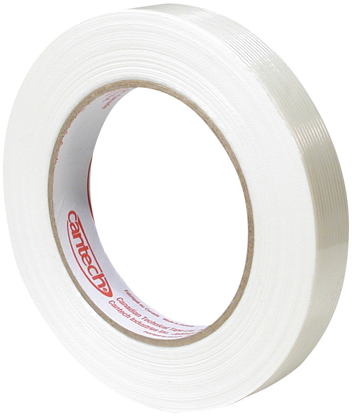 18 mm 179-00 General Purpose Filament Tape with Rubber Adhesive, translucent ivory, 18 mm wide x  60 YD roll