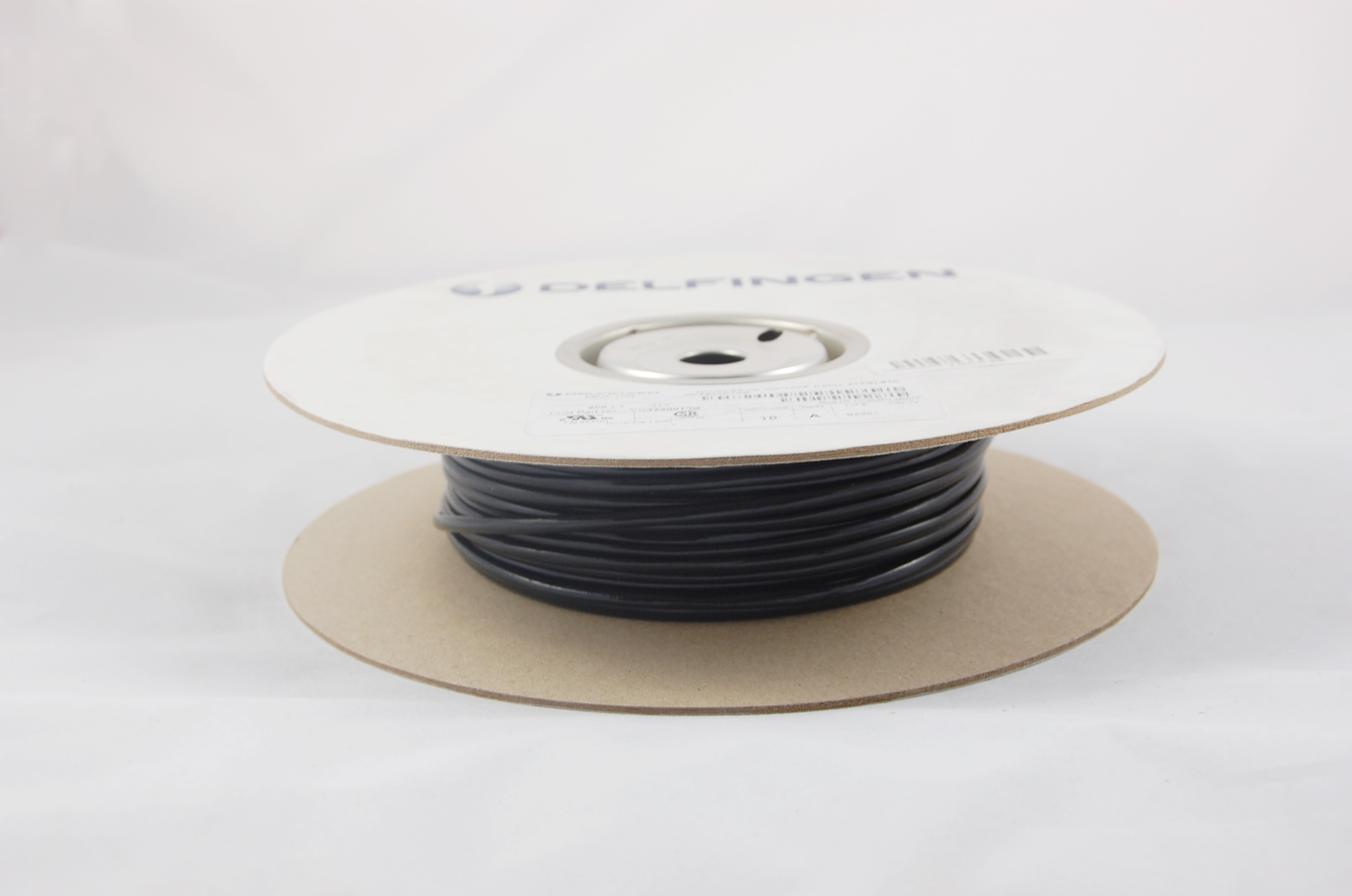 #16 AWG NU-SLEEVE VG-130 B (4000V) Vinyl Coated Braided Fiberglass Sleeving (314B) 130°C, black, 500 FT per spool