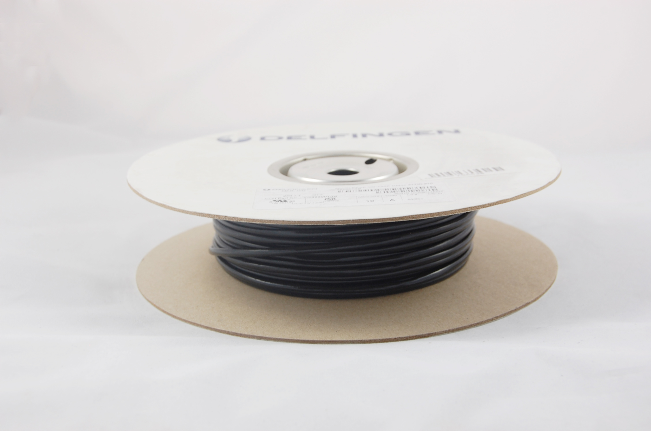 #10 AWG NU-SLEEVE VG-130 B (4000V) Vinyl Coated Braided Fiberglass Sleeving (314B) 130°C, black, 250 FT per spool