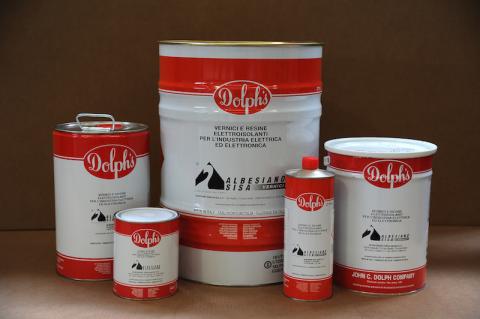 DOLPHON CR-1035 Red 2-Part Epoxy Casting Resin Kit 130°C, red, 1 PINT can