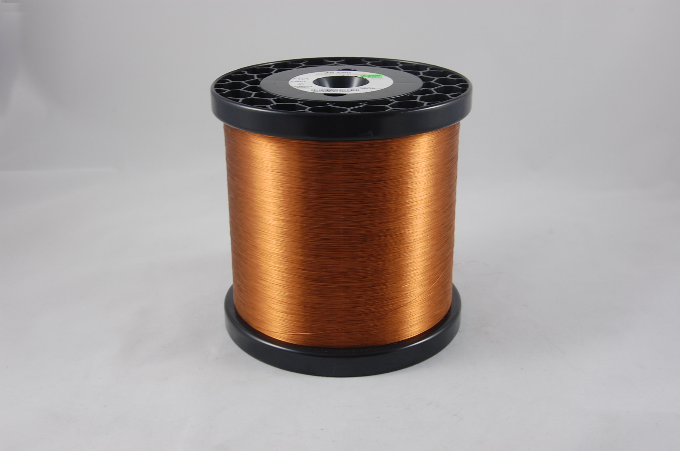 #47 Heavy Amidester 200 Round MW 74 Copper Magnet Wire 200°C, copper,  14 LB 6" x 6" spool (average wght.)