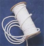 5/8" SRR58 B-Stage Surge Rope 220°C, white, 5/8" diameter x 50 FT spool