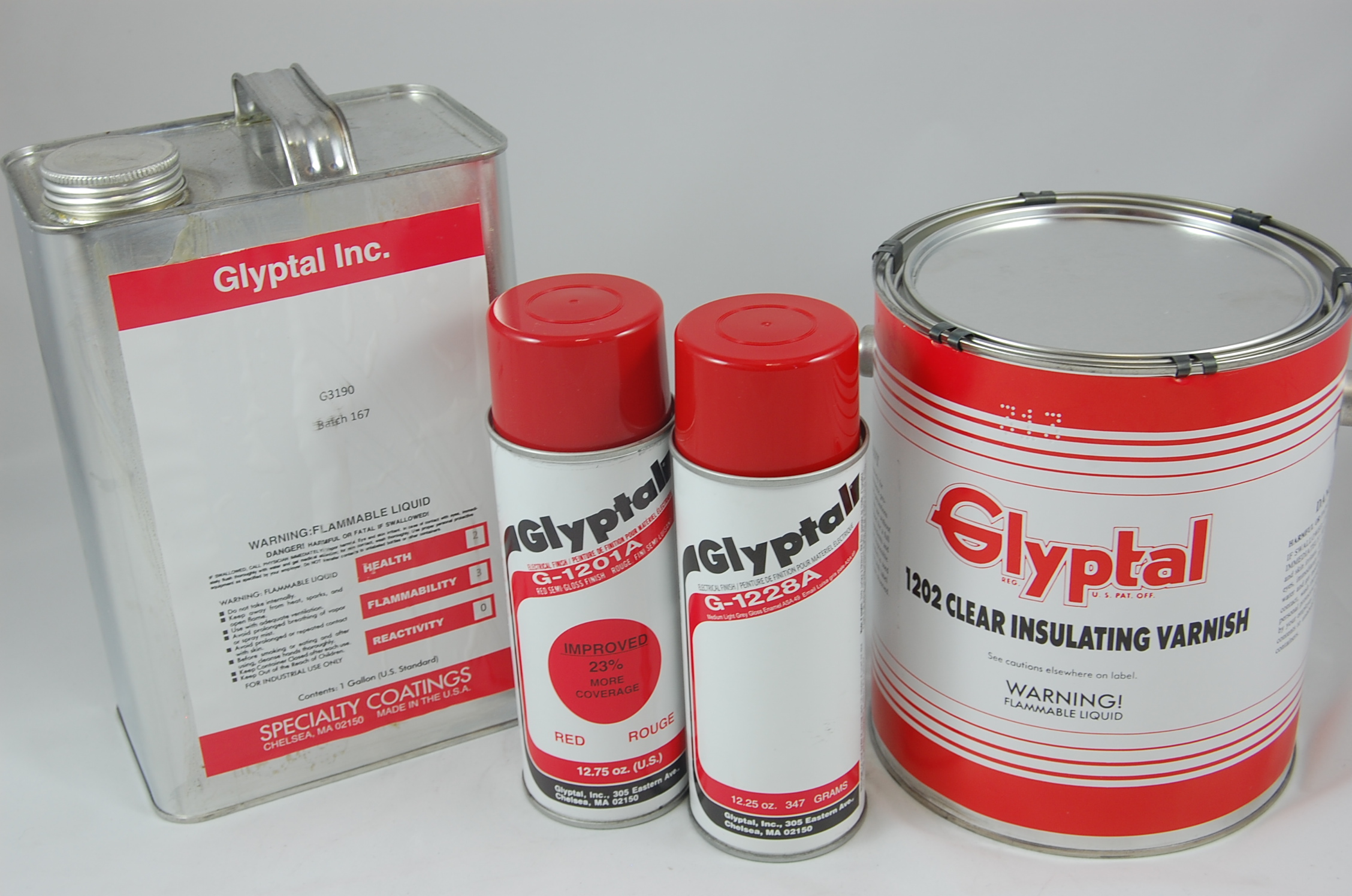 Glyptal 1201 All-Purpose  Red Enamel Paint/Coating 130°C, red, 1 QUART can