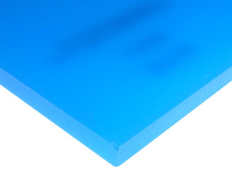 .236" (6 MM thick) 2051 Cast Acrylic  Laminate Sheet (translucent), blue,  48"W x 96"L sheet
