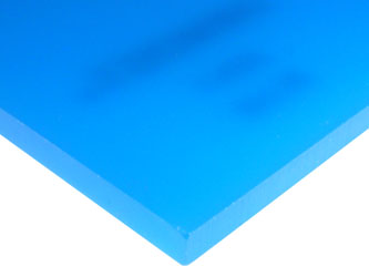 .118" (3 MM thick) 2051 Cast Acrylic Laminate Sheet (translucent), blue, 48"W x 96"L sheet