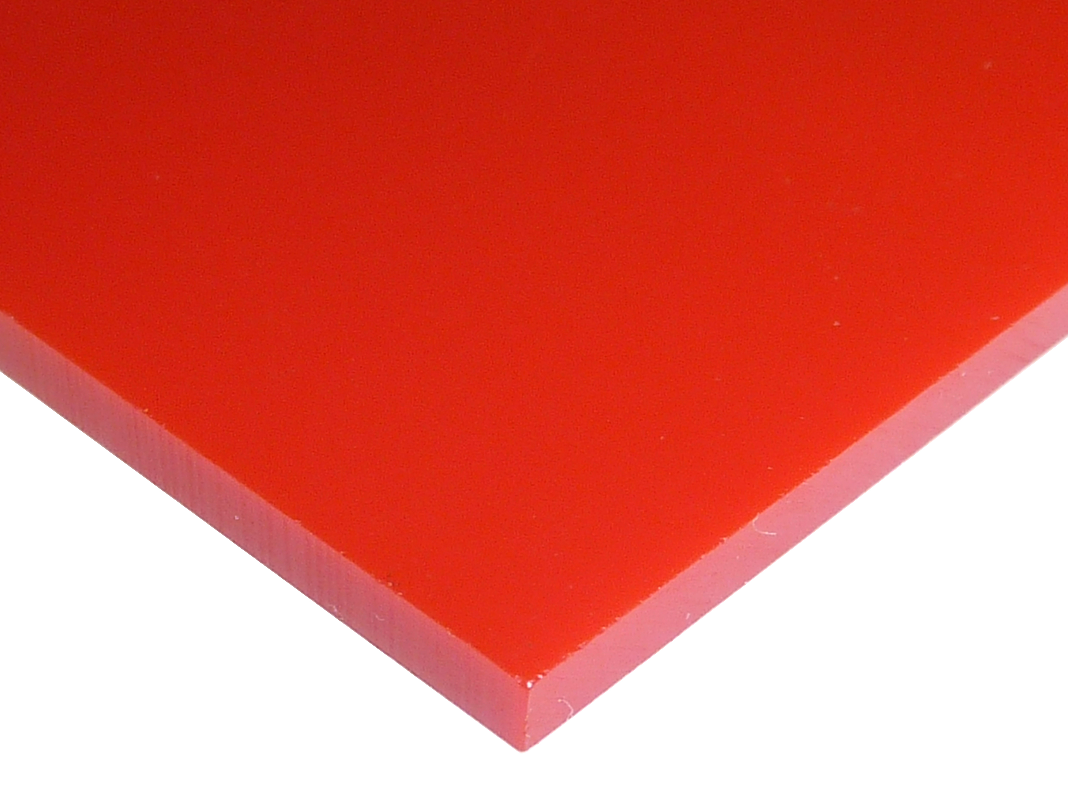 .236" (6 MM thick) 2157 Cast Acrylic  Laminate Sheet (translucent 2%), red,  48"W x 96"L sheet