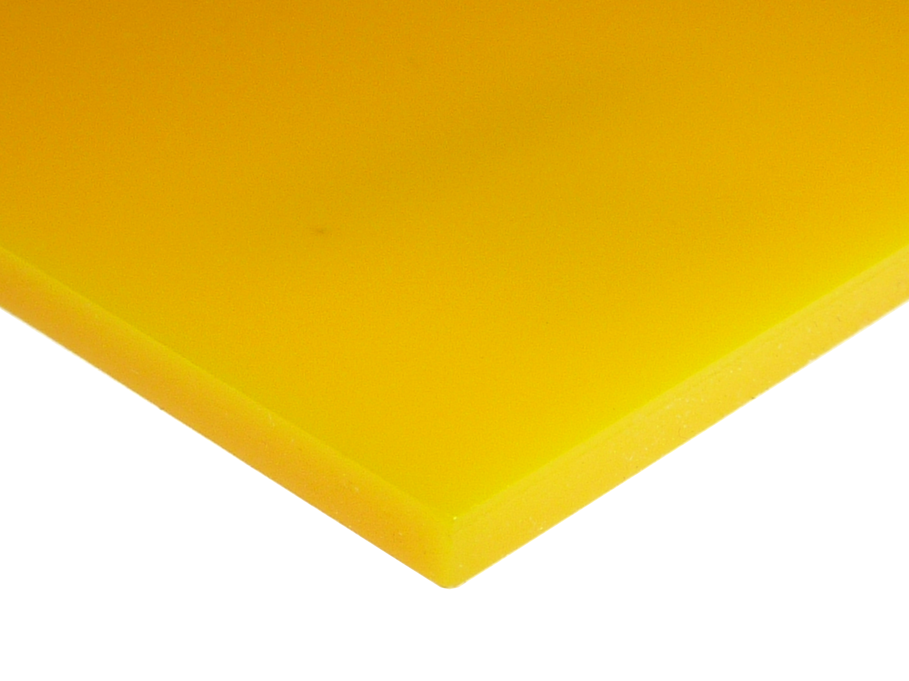.118" (3 MM thick) 2016 Cast Acrylic  Laminate Sheet (translucent), yellow,  48"W x 96"L sheet