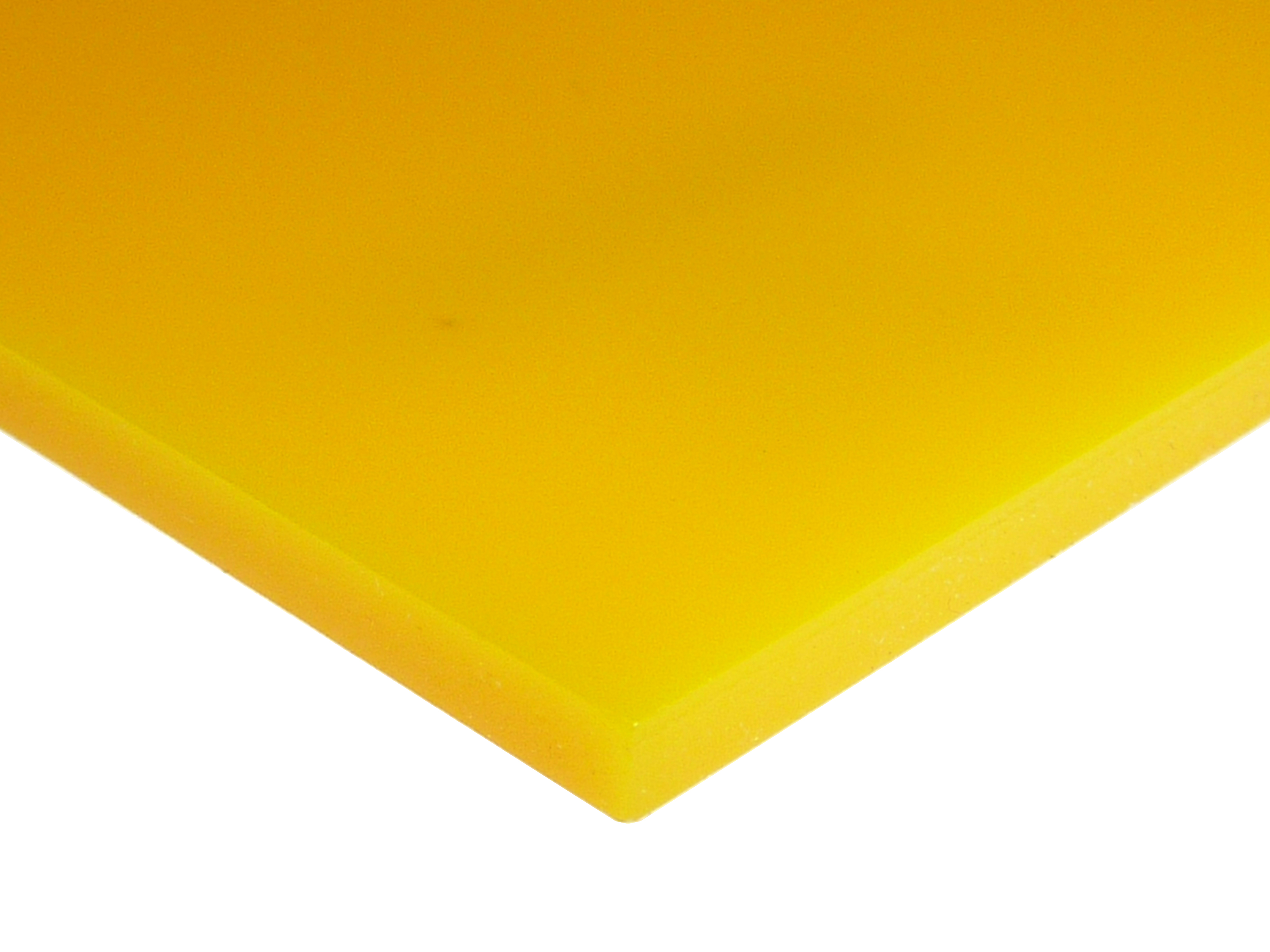 .118" (3 MM thick) 2016 Cast Acrylic Laminate Sheet (translucent), yellow, 48"W x 96"L sheet