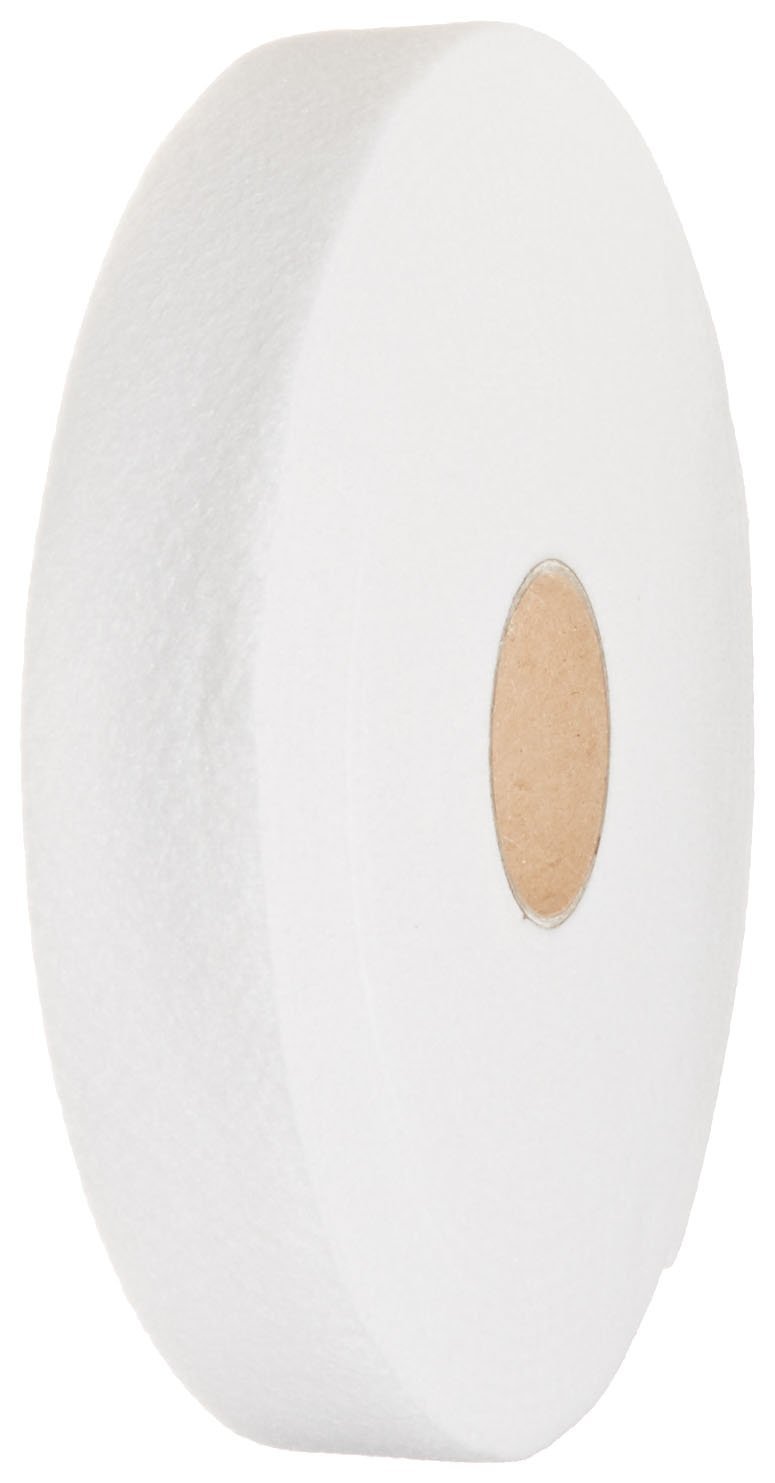 1" B-206 .125" thick B-Stage Epoxy Treated Polyester Felt 155°C, white, 1" width x  12 FT roll