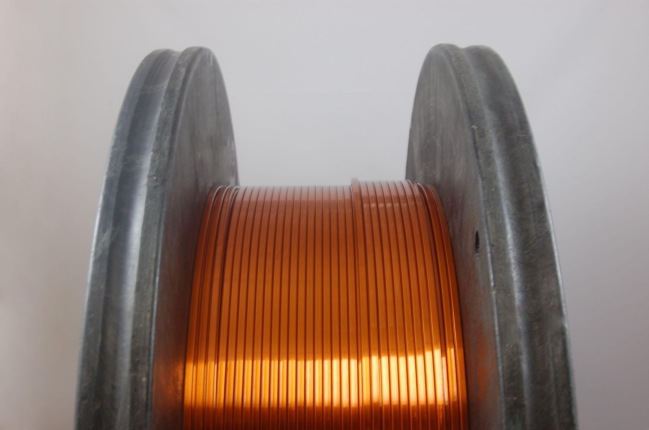 .114" x .325" Heavy FORMVAR Rectangular MW 18 Copper Magnet Wire 105°C, copper, 250 LB 24" reel (average wght.)