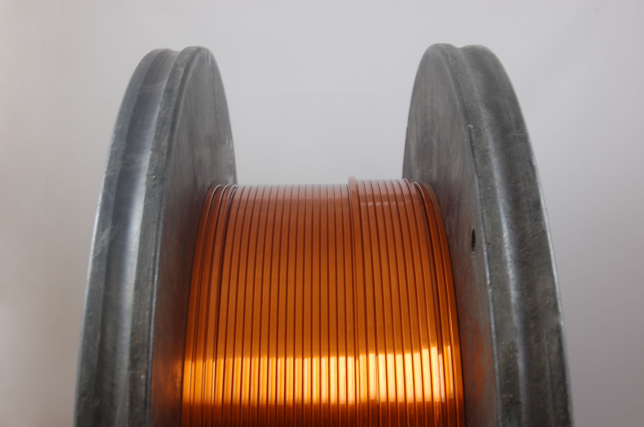 .100" x .175" Heavy FORMVAR Rectangular MW 18 Copper Magnet Wire 105°C, copper, 250 LB 24" reel (average wght.)