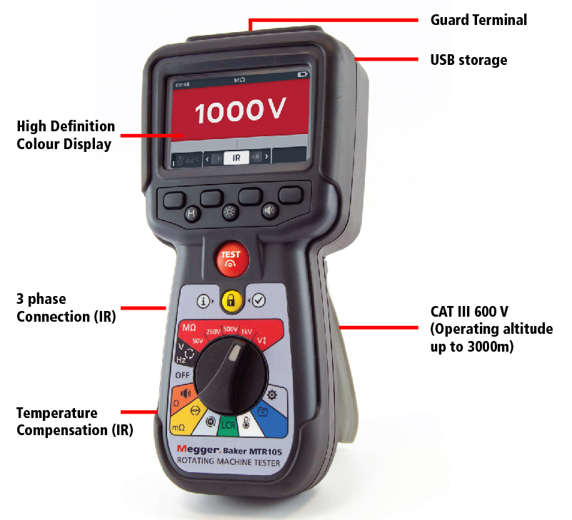 Megger MTR105 Rotating Machine Tester