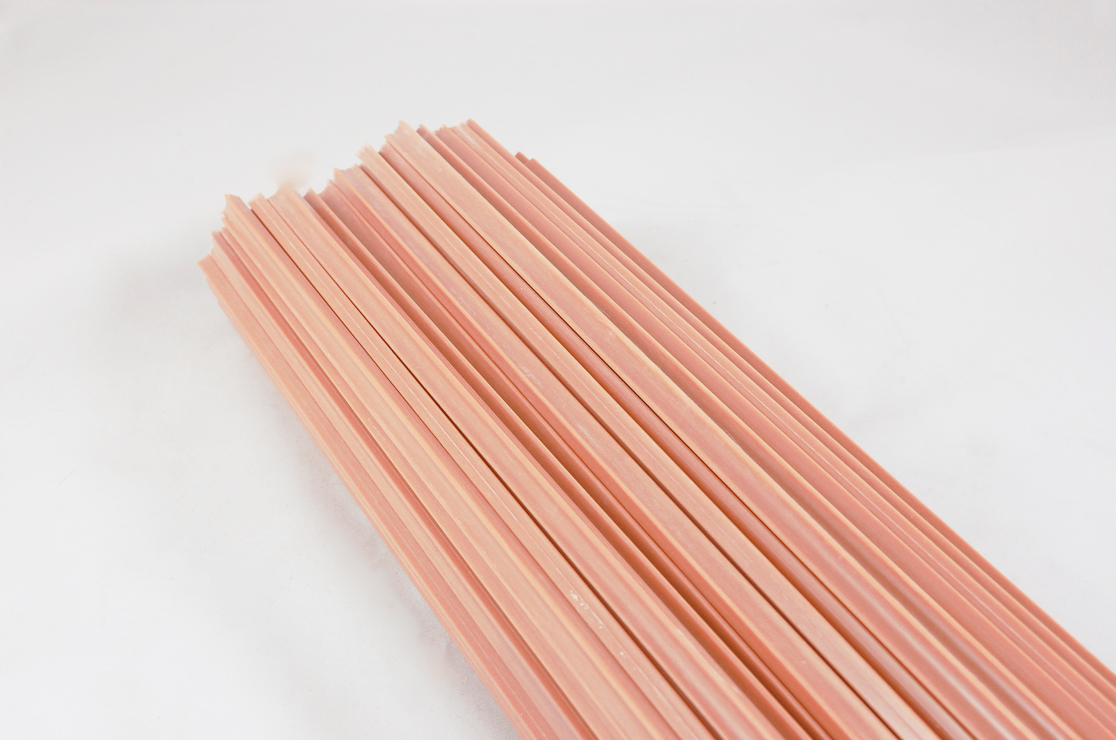 1/2" x 1" GLASROD® Grade MTS Fiberglass-Reinforced Polyester Laminate Dogbone 155°C, red, 24 dogbone x 216' per bundle