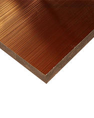 1" thick ULTEM™ 1000 Unfilled Polyetherimide Laminate Sheet, amber,  24"W x 48"L sheet