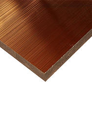 1-1/2" thick ULTEM™ 1000 Unfilled Polyetherimide Laminate Sheet, amber,  24"W x 48"L sheet