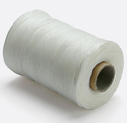 .030" DRT-65CL Polyurethane Coated Round Twisted Polyester Cord 155°C, natural, .030" diameter x  1 LB spool